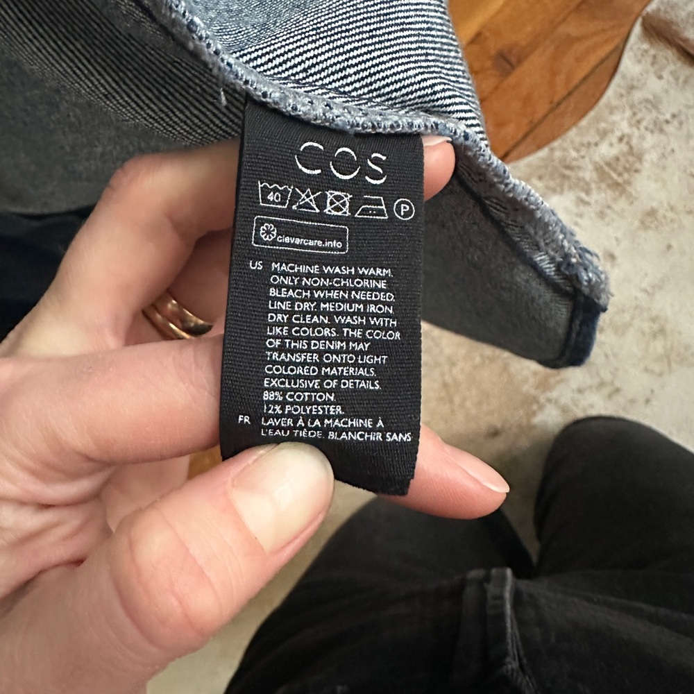 Stylish Cos Denim Button-Up Shirt/ jacket - Picture 4 of 4